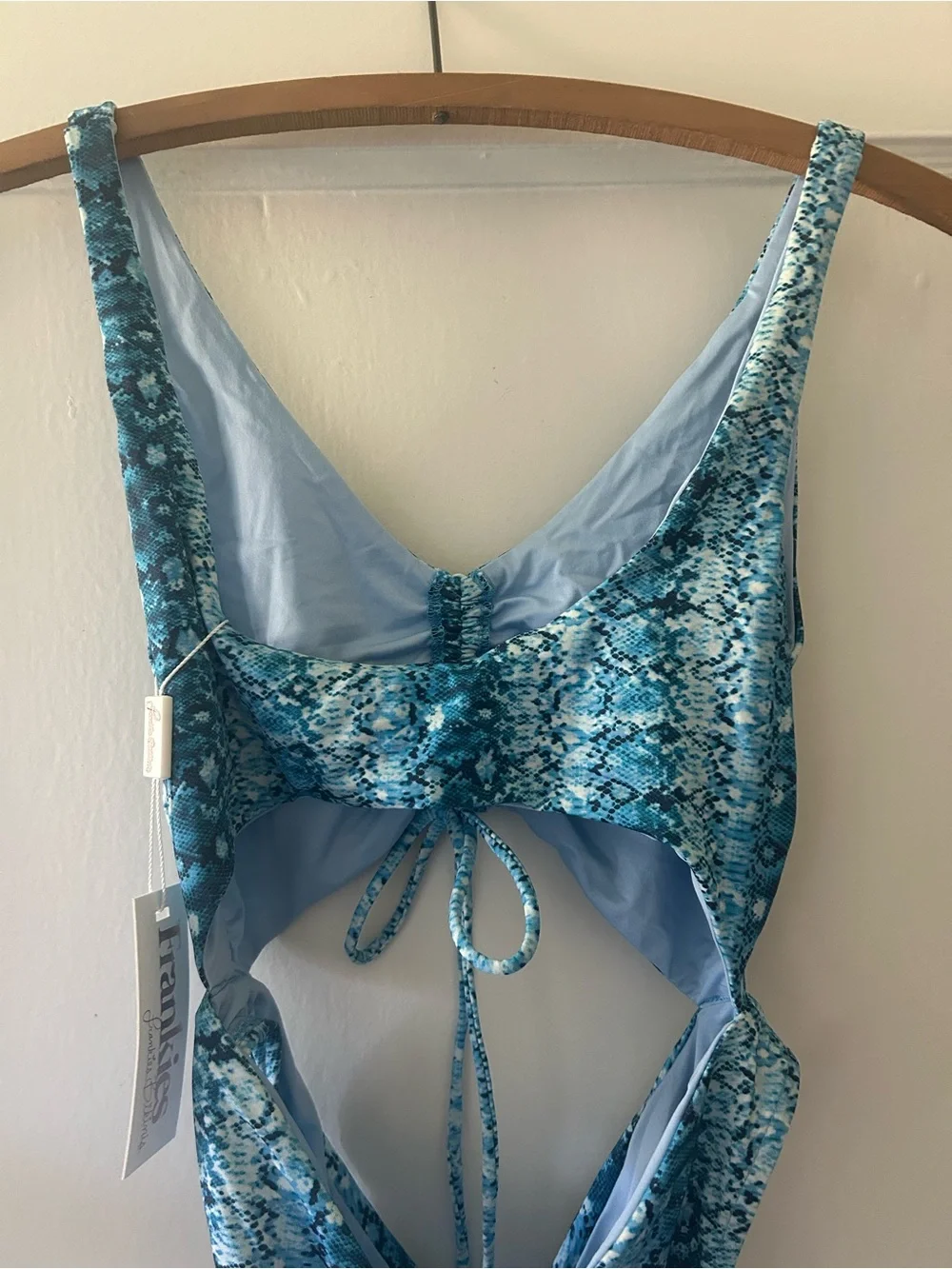 NWT Frankie's Bikinis Emma One Piece Swimsuit In Mamba - 27697 Size Large